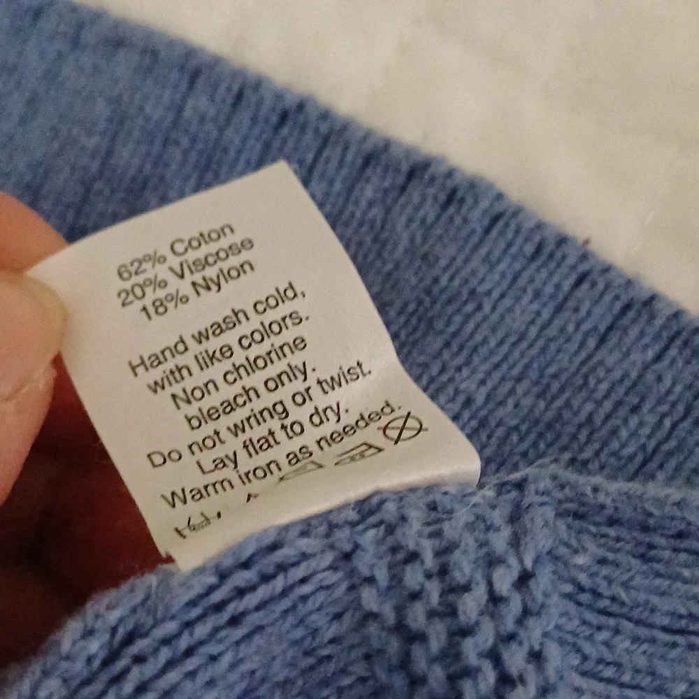 🔥🔥🔥Madewell Cornflower blue convertible turtleneck crewneck sweater S - Picture 11 of 13